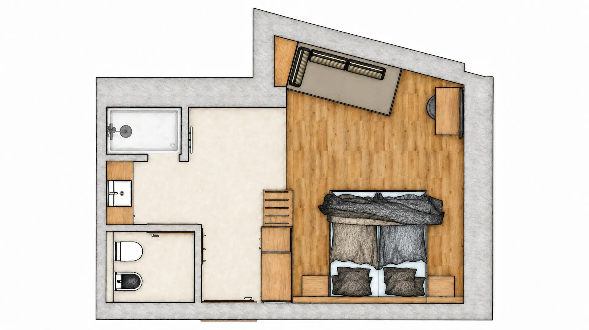 Junior Suite Famiglia – planimetria 1
